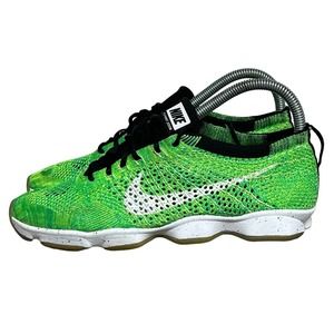 Nike Women's Flyknit Zoom Agility Green 698616-701 Running Shoes Size 7